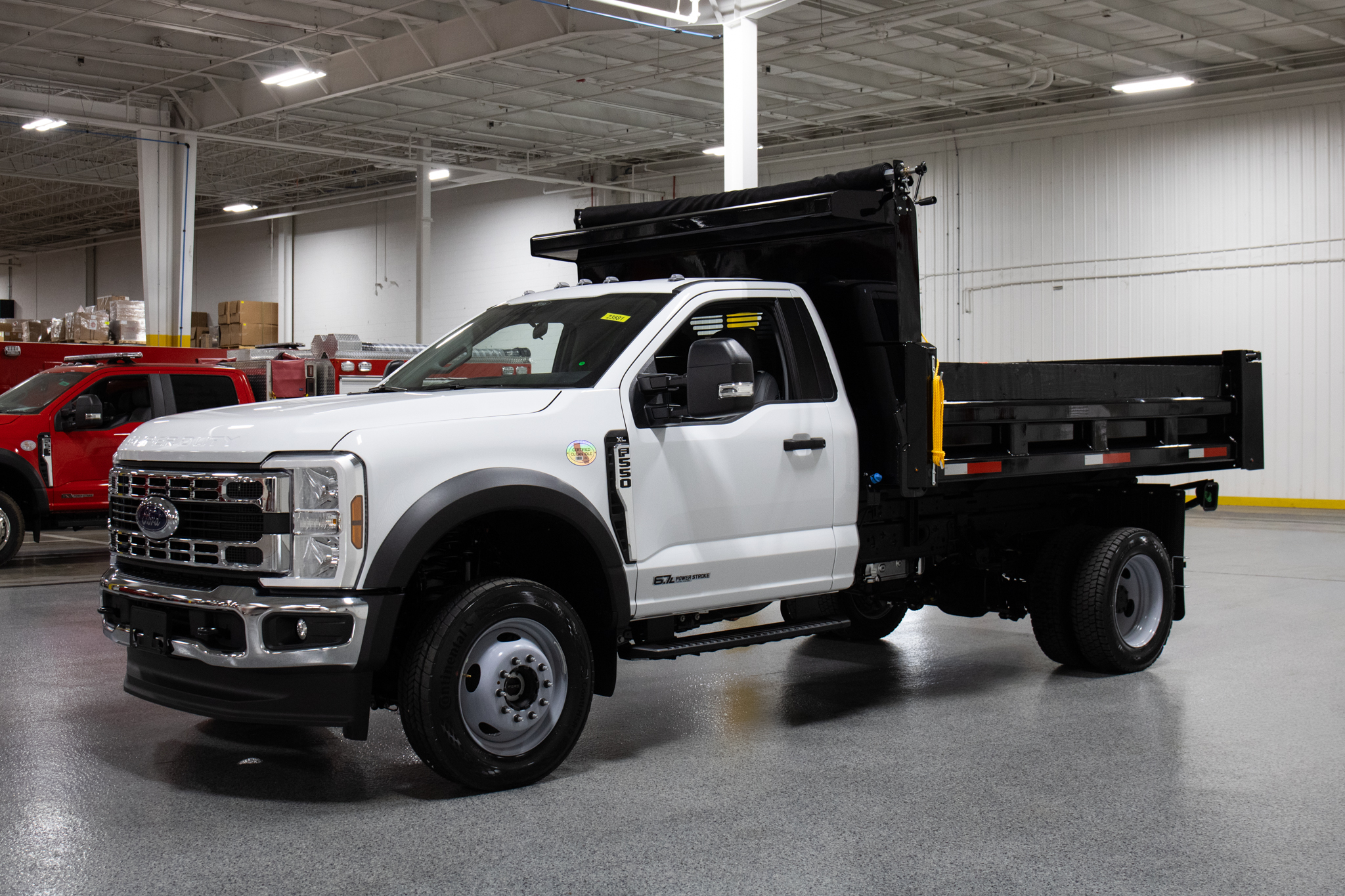 Smyrna Truck & Rugby Eliminator Carbon Steel Dump Body on Ford F-550 Chassis