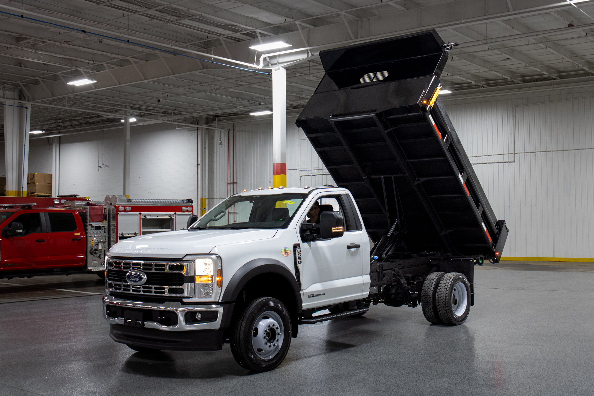 Smyrna Truck & Rugby Eliminator Carbon Steel Dump Body on Ford F-550 Chassis